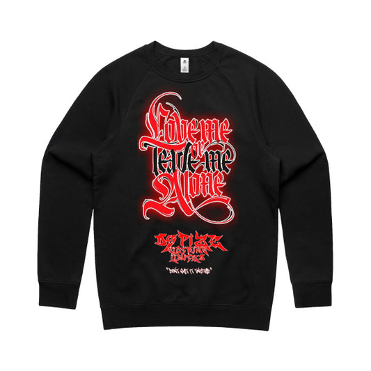 DCL Love Me Or Leave Me Alone Red/Black Crew Neck