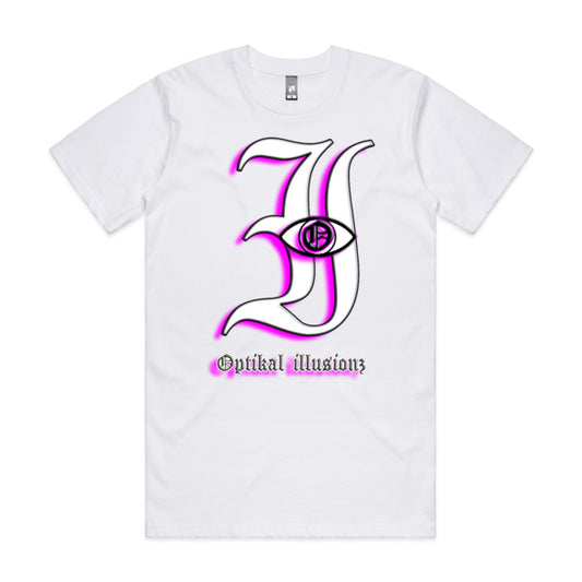 DCL Optikal illusionz Pink White Tee