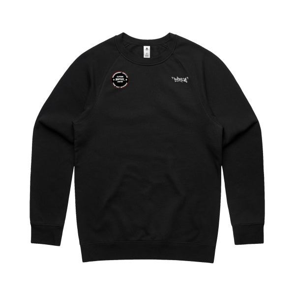 DCL Dspize Red Tag Independent Hustler From East Rotovegas Black Crew Neck